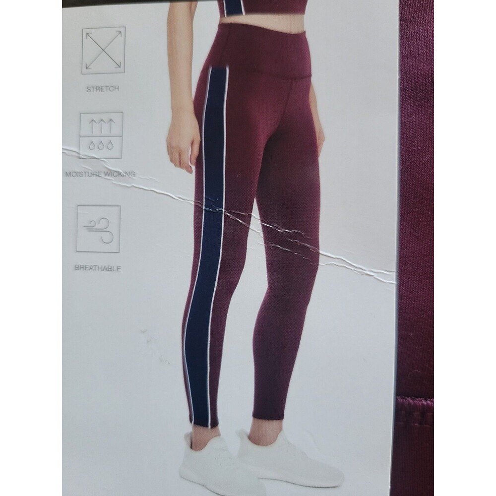 GapFit Women's Varsity Legging Size Large Red Dark Color